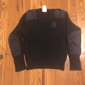 Vintage NYC Department of Corrections 100% Wool Sweater. Large/Blue